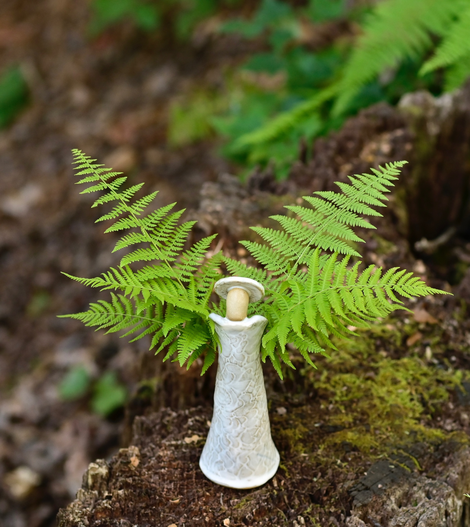Fern Angel Vase