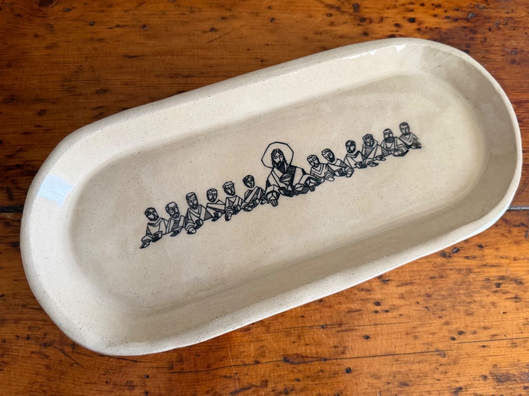 Last Supper Bread Tray